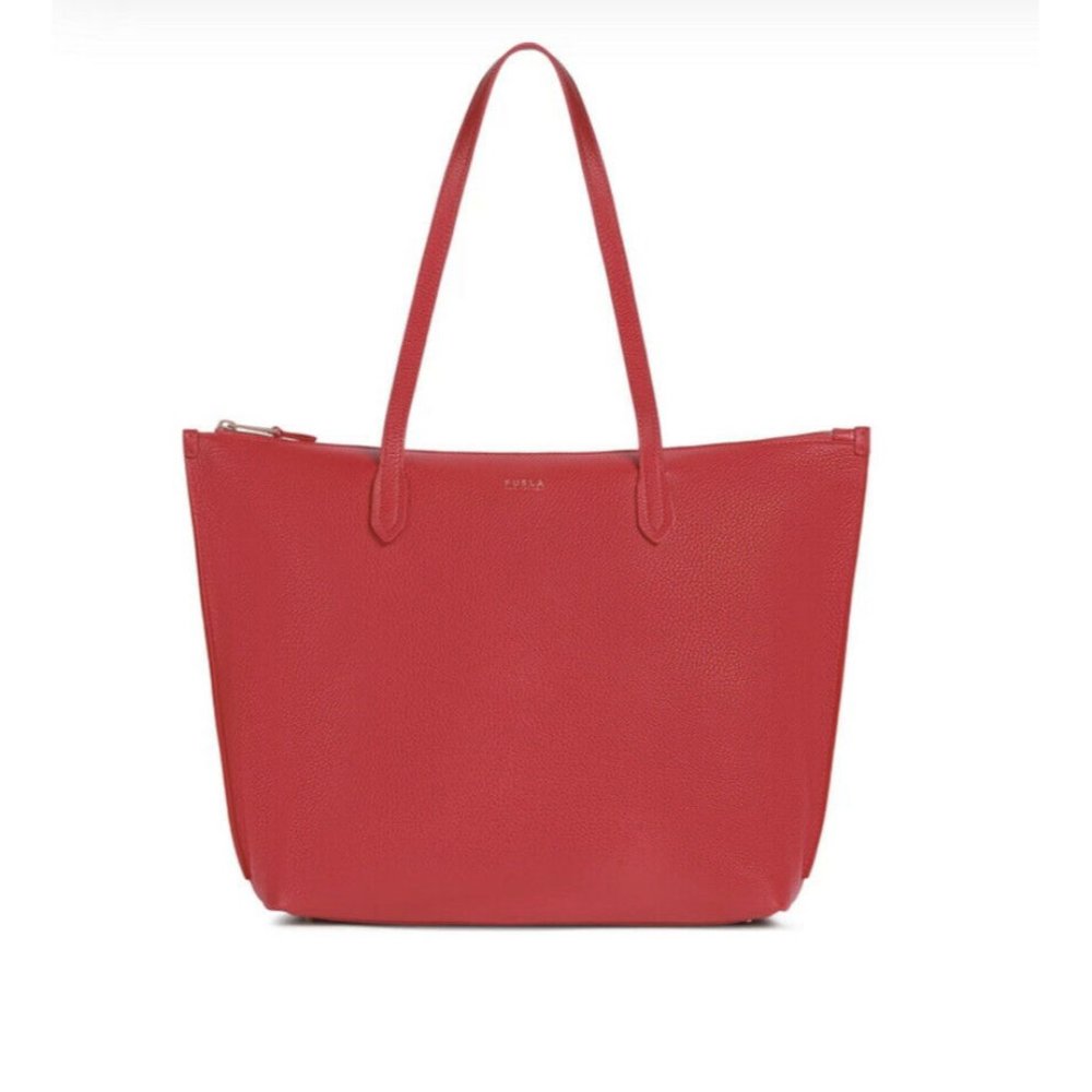 NWT Furla Luce Fragola Leather Tote 1049153 B BAFV - Picture 1 of 11